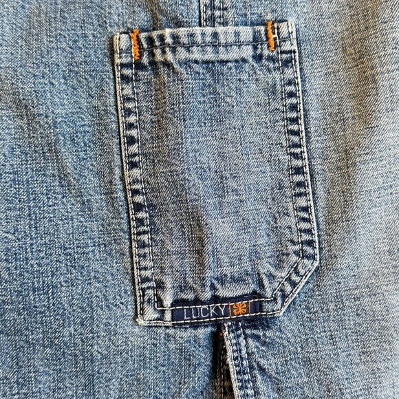 Lucky Brand Vintage Y2K Denim Maxi Pencil Skirt with Long Slit Pockets Waist 30 - Picture 6 of 13